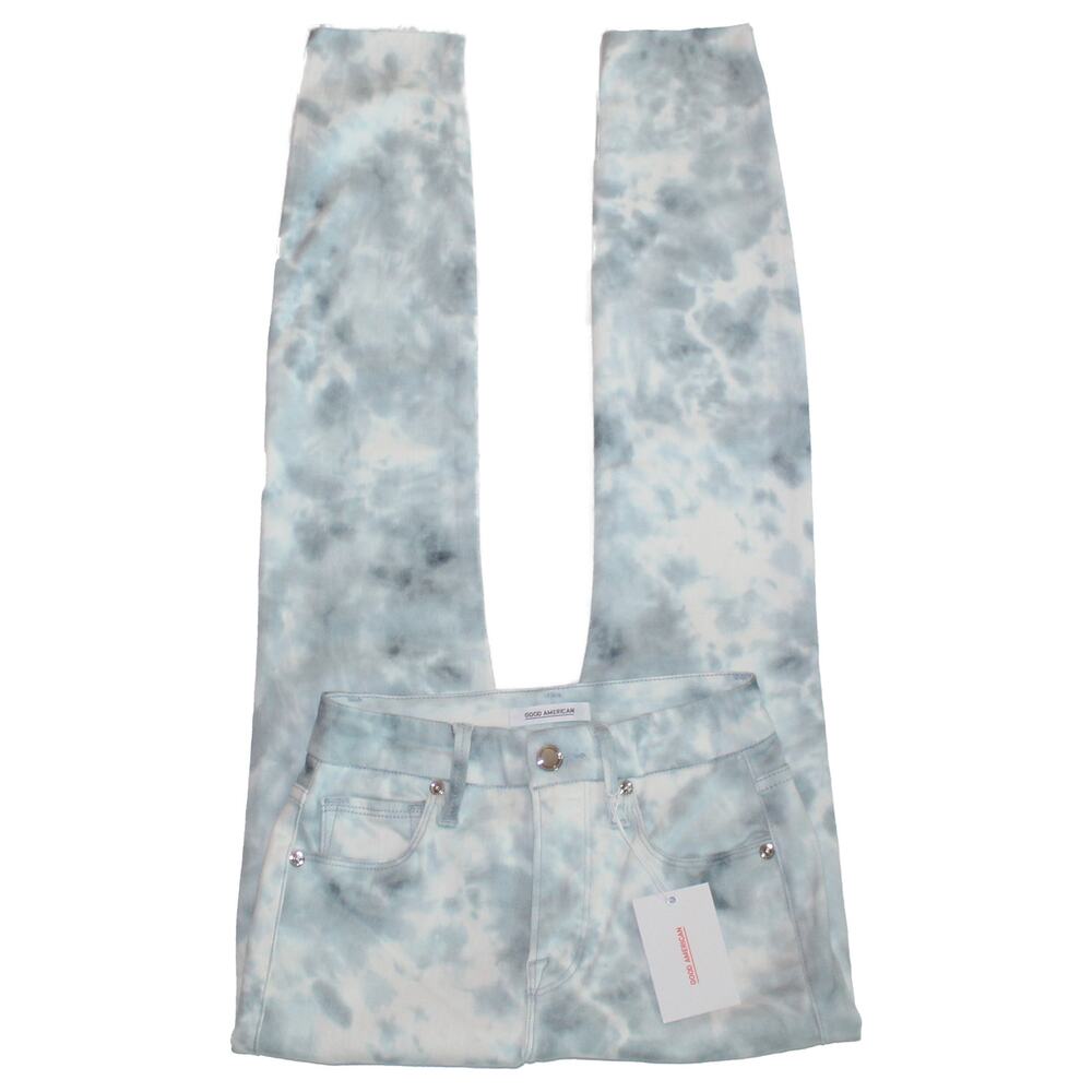 Good American Good Legs Skinny Jeans Tie Dye 25